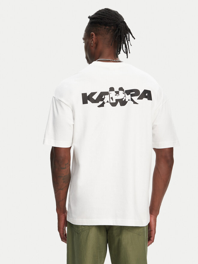Kappa Kappa Marškinėliai Nyle 351S5GW Balta Regular Fit