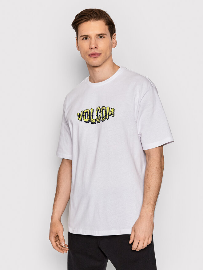 Volcom Volcom Camiseta Crusher A4312205 Blanco Loose Fit