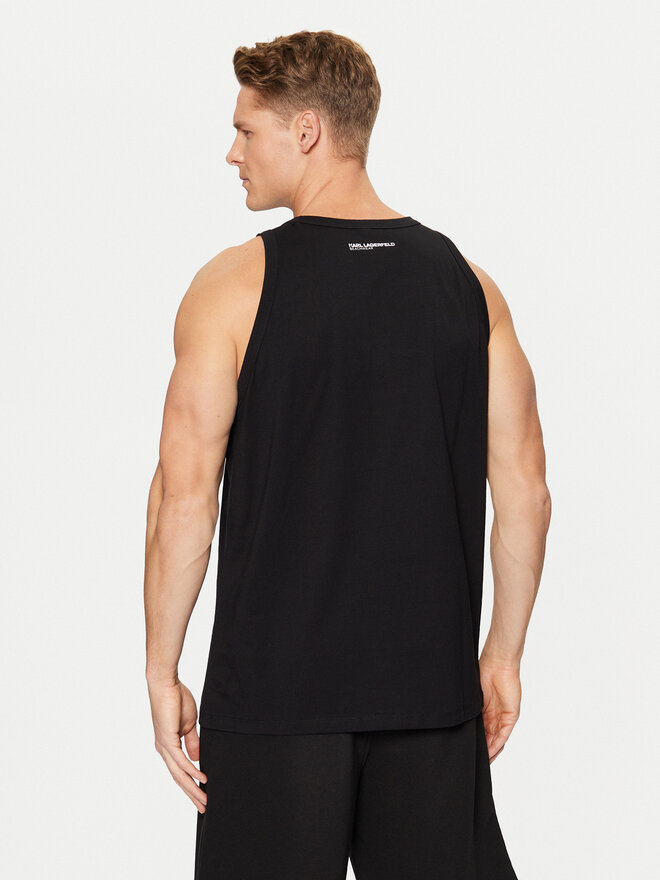 KARL LAGERFELD KARL LAGERFELD Camiseta sin mangas A1M46069 Negro Regular Fit