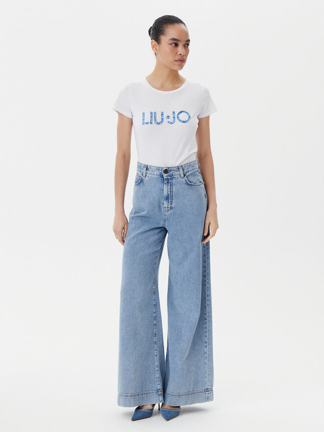 Liu Jo Beachwear Liu Jo Beachwear T-Shirt VA5154 JS003 Weiß Regular Fit