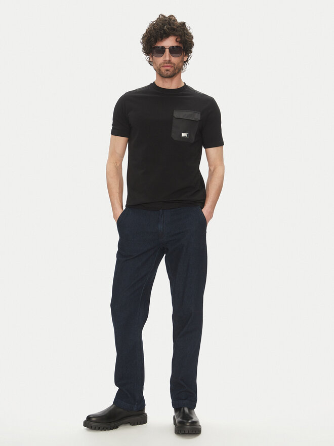 KARL LAGERFELD KARL LAGERFELD Póló 755037 552221 Fekete Regular Fit