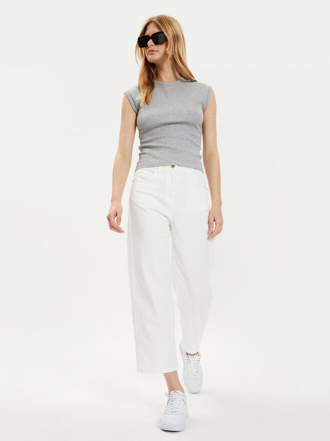 Brave Soul Brave Soul T-Shirt LTS-149LILYGR Grau Straight Fit
