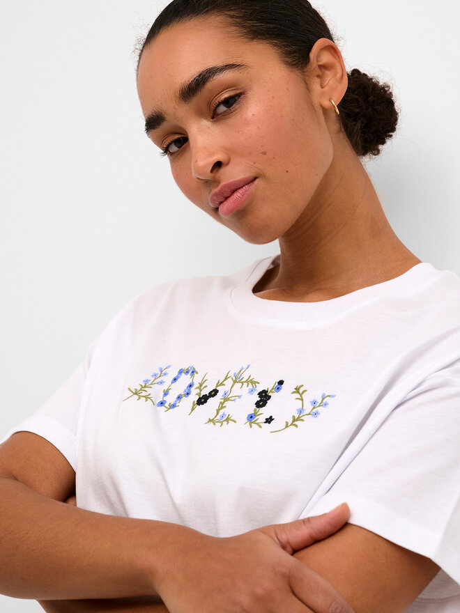 Kaffe Kaffe T-Shirt Firia 10508406 Λευκό Regular Fit