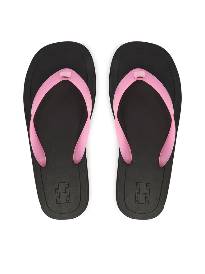 Tommy Jeans Zehentrenner Tommy Jeans Tjw Cleated Jelly Summer Sandal EN0EN02954 Rosa