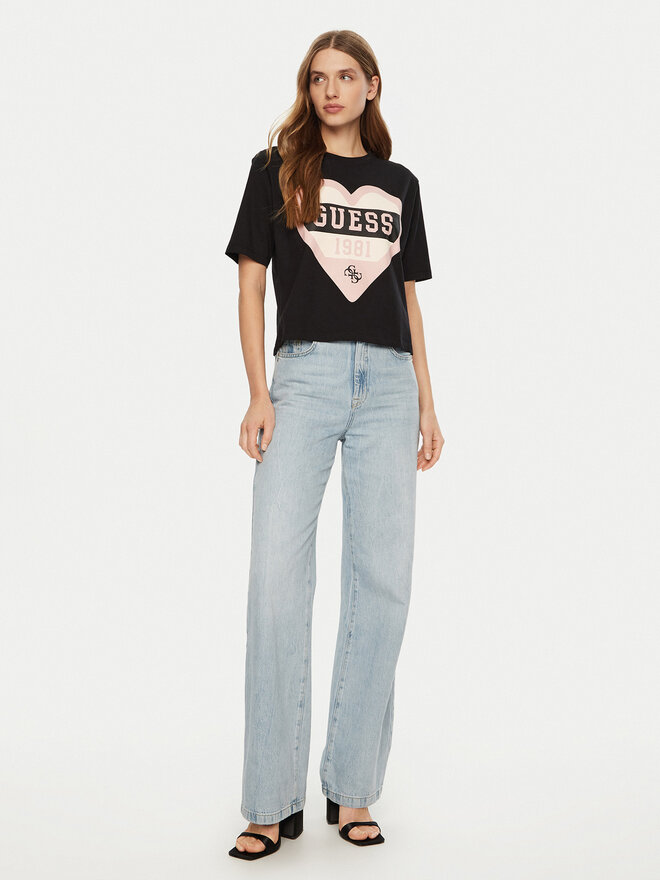 Guess Guess T-Shirt V5RI01 I3Z14 Μαύρο Regular Fit