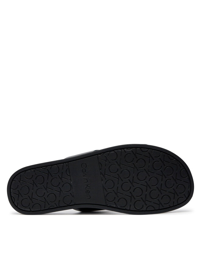 Calvin Klein Klapki Calvin Klein Double Strap HM0HM01414 Czarny