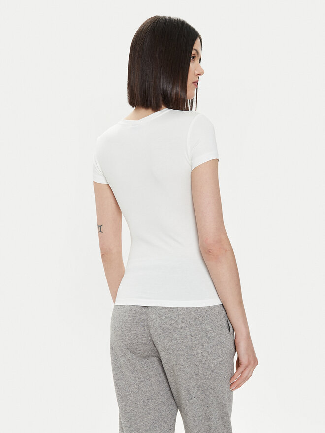 Gina Tricot Gina Tricot Marškinėliai 21287 Balta Slim Fit