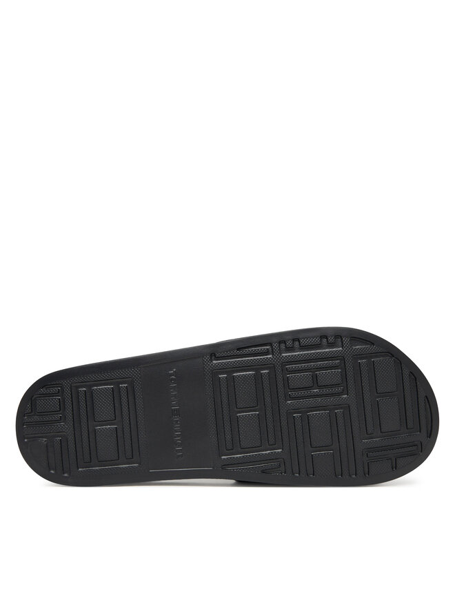 Tommy Hilfiger Pantoletten Tommy Hilfiger Raised Pool Slide FM0FM05761 Schwarz