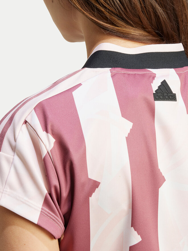 adidas adidas Marškinėliai Tiro Cut 3-Stripes IX3520 Rožinė Slim Fit