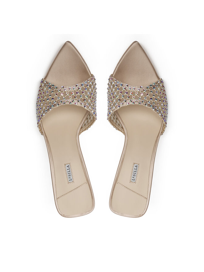 Le Silla Pantoletten Le Silla Glida 3440D080BXPXSAS Beige