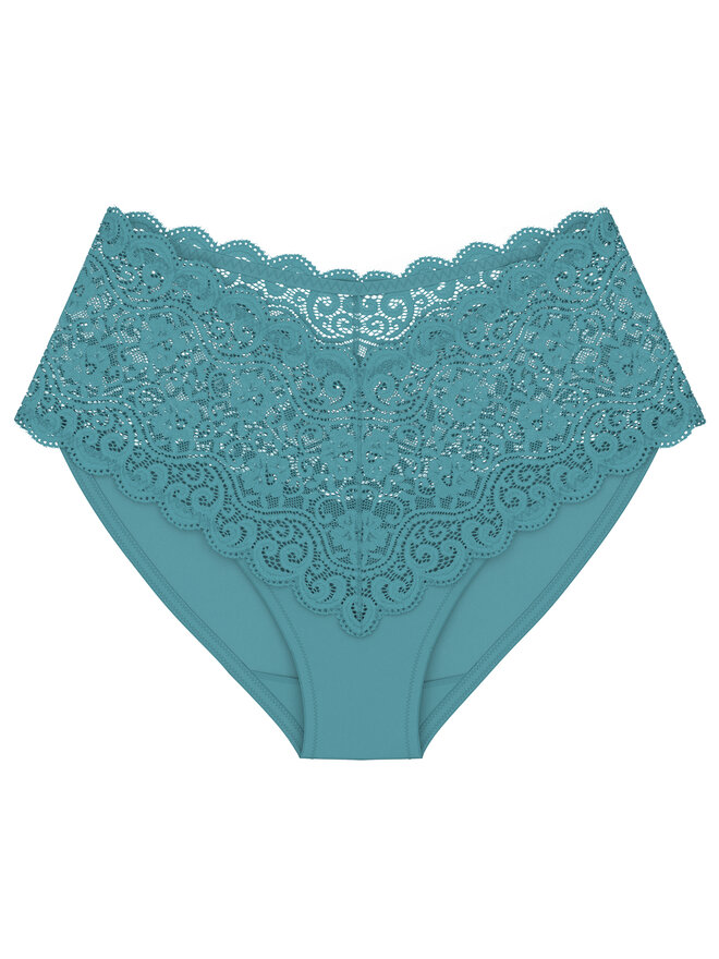Triumph Triumph Klassischer Damenslip mit hoher Taille Amourette 10210675 Türkisfarben