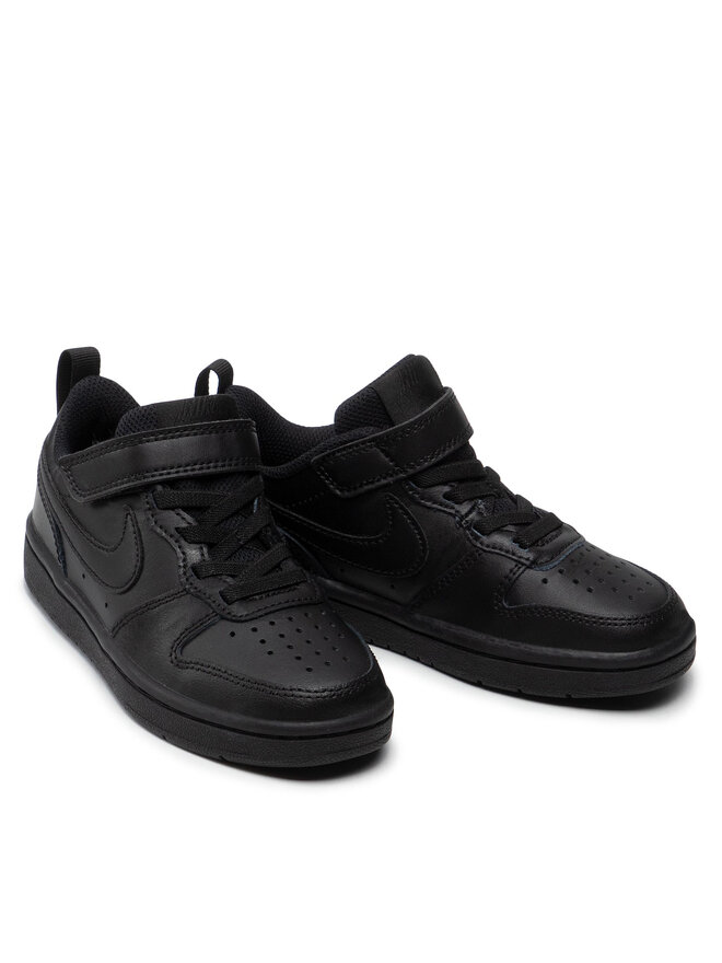 Nike Sneakersy Nike Court Borough Low 2 (PSV) BQ5451 001 Czarny