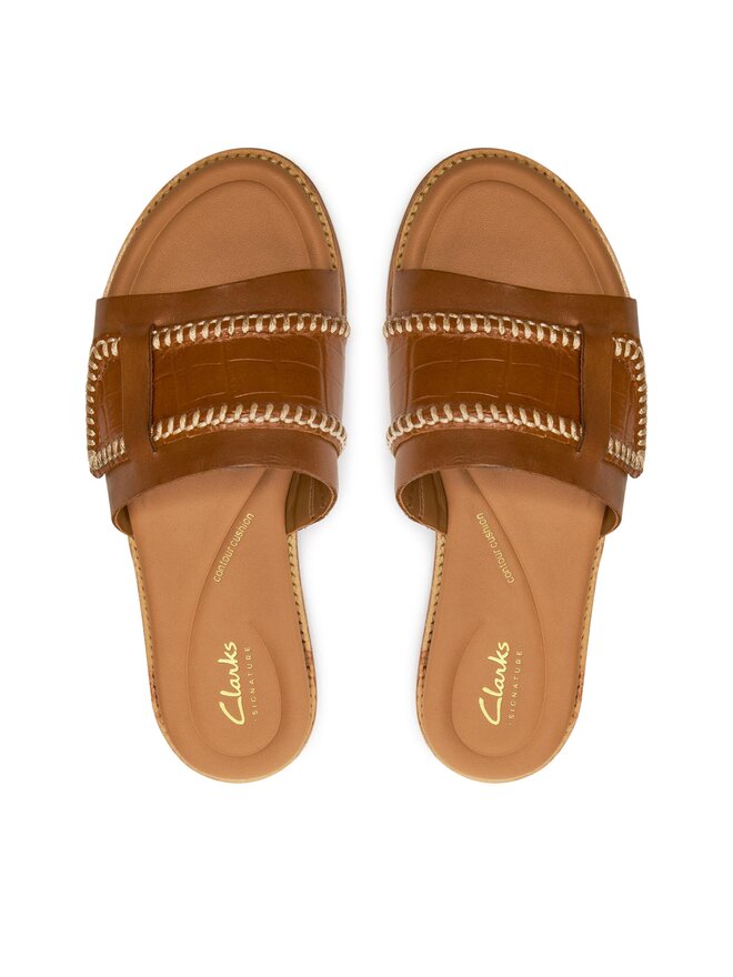 Clarks Šľapky Clarks Maritime Mule 26176402 Hnedá