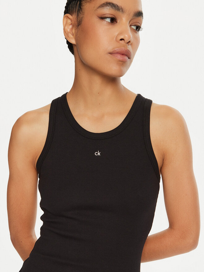 Calvin Klein Calvin Klein Τοπ Graphic K20K208065 Μαύρο Slim Fit