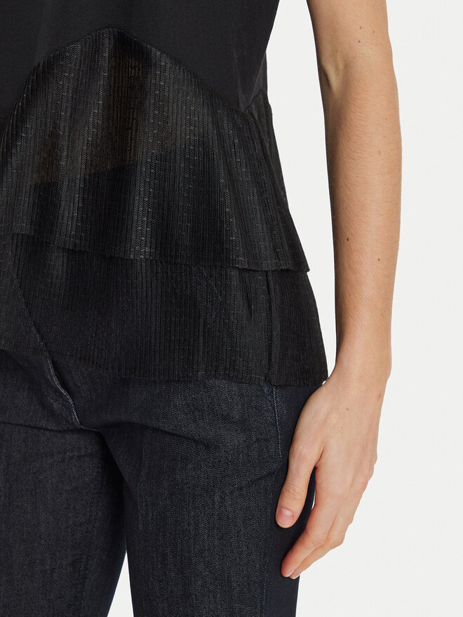 TWINSET TWINSET T-Shirt 242TT2470 Μαύρο Regular Fit