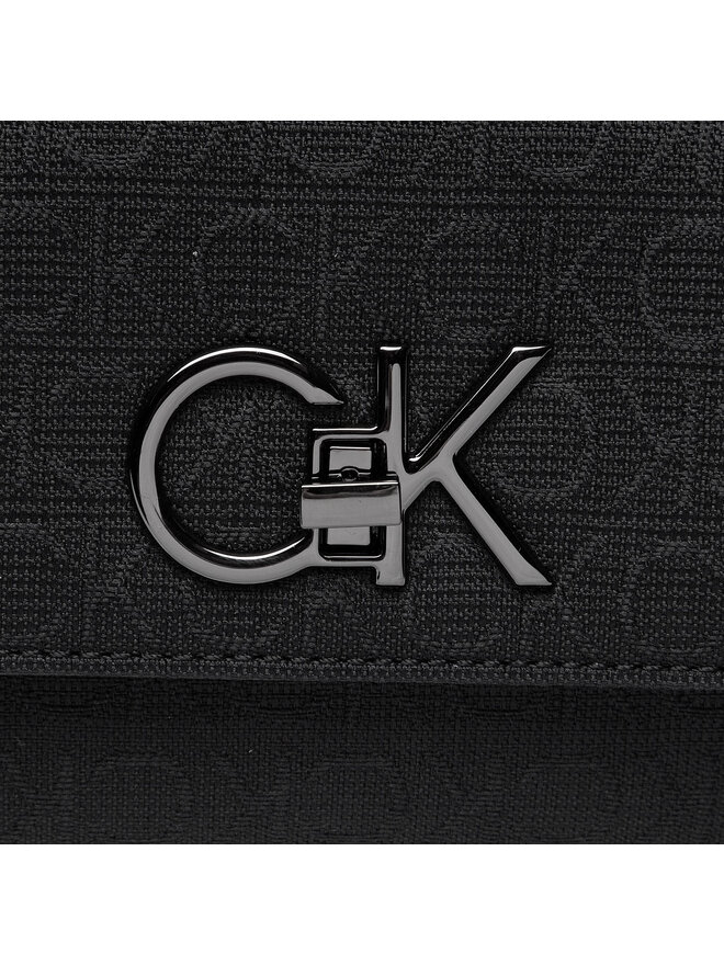 Calvin Klein Handtasche Calvin Klein Re-Lock Camera Bag W/Flap Jcq K60K609685 Schwarz