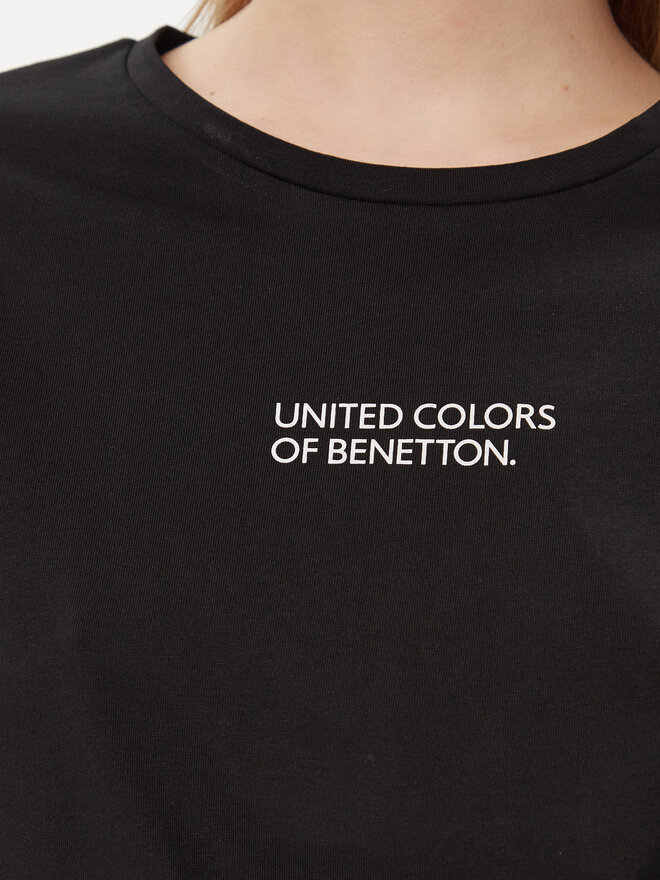 United Colors Of Benetton United Colors Of Benetton Μπλούζα πιτζάμας 30963M04R Μαύρο Regular Fit