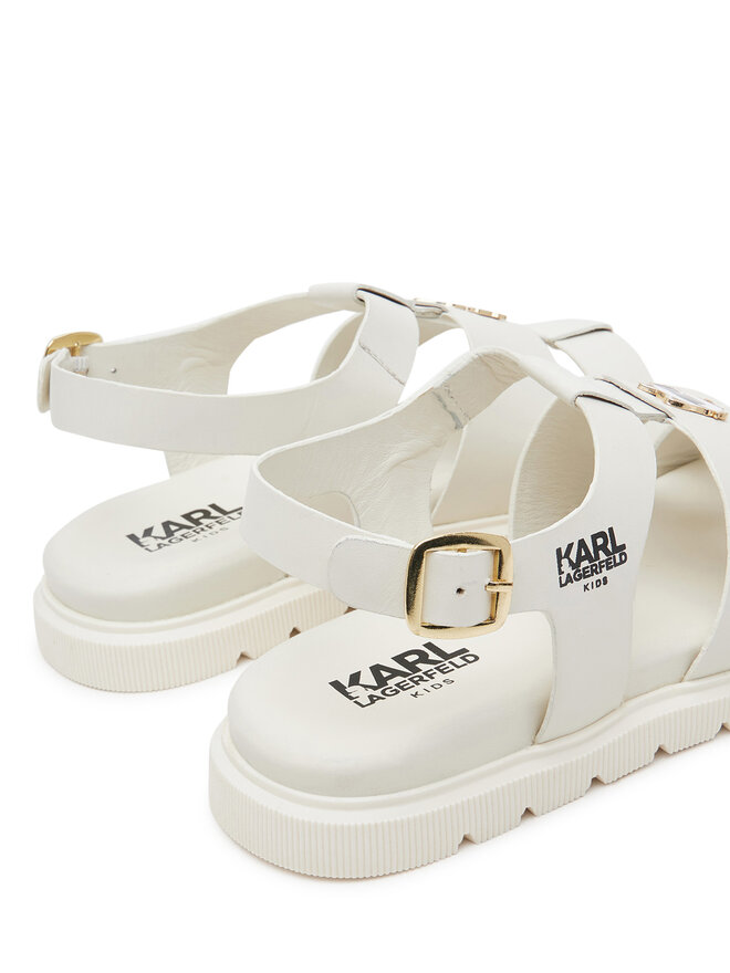Karl Lagerfeld Kids Sandály Karl Lagerfeld Kids Z30372 S Écru