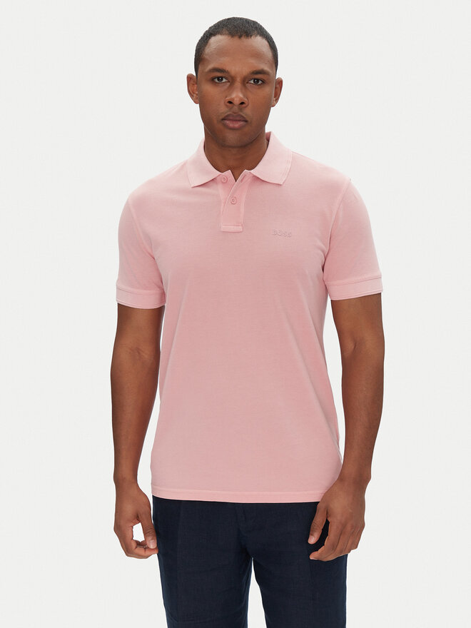 BOSS BOSS Поло Prime 50507813 Рожевий Regular Fit