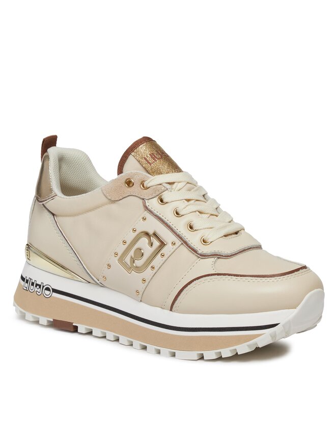 Liu Jo Sneakersy Liu Jo Maxi Wonder 71 BA4055 PX181 Écru