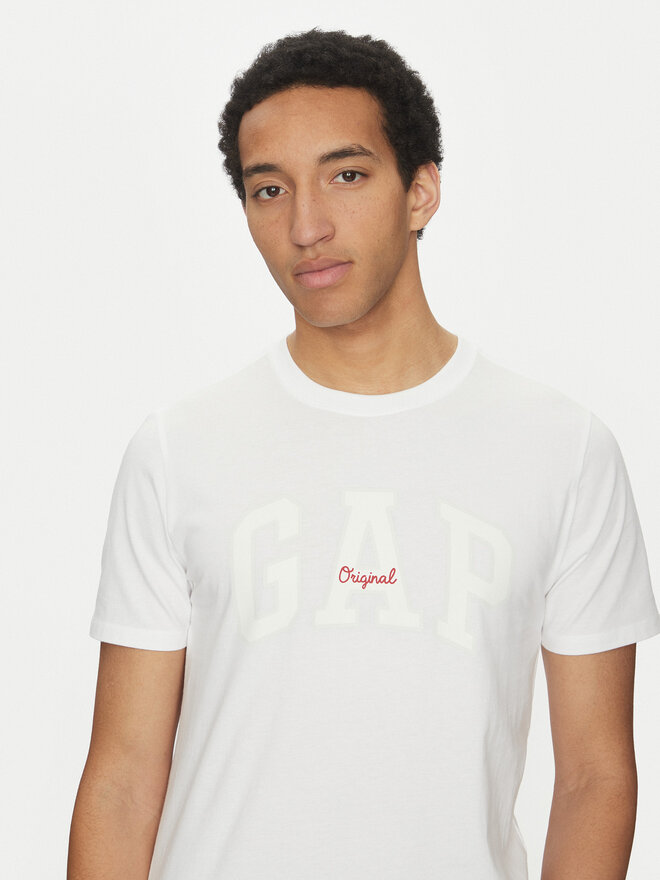 Gap Gap Marškinėliai 542246-01 Balta Regular Fit