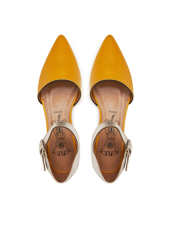 Fly London Туфлі Fly London Sarjfly P145266000 Жовтий