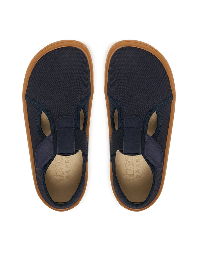 Froddo Тапочки Froddo Barefoot Canvas T-Bar G1700439 S Cиній