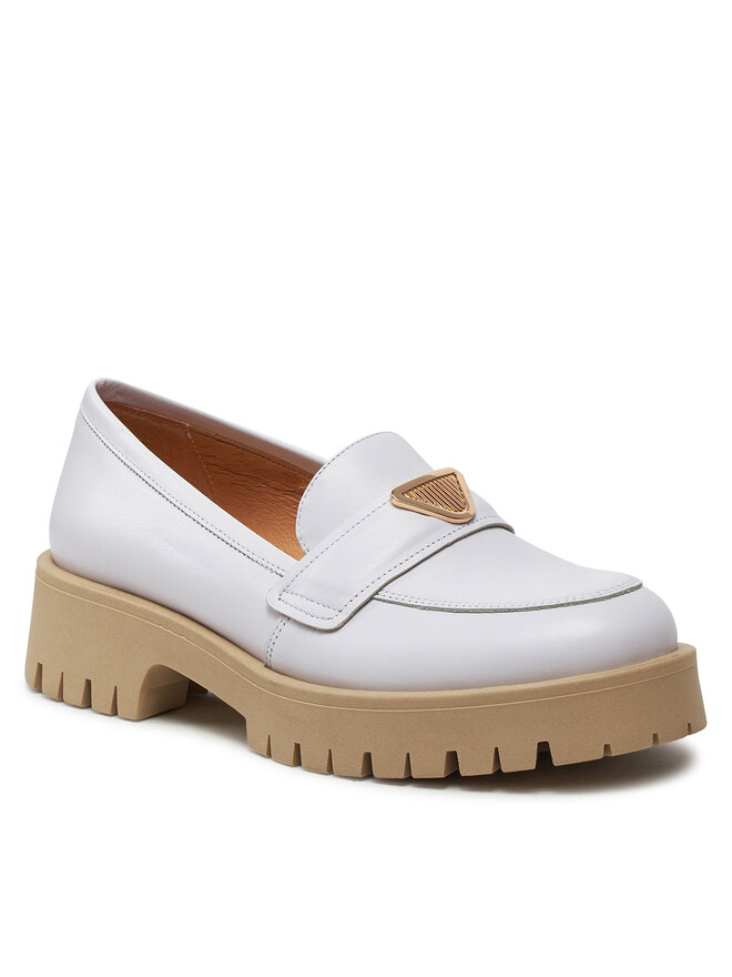 R.Polański Loafersy R.Polański 1679 Biały