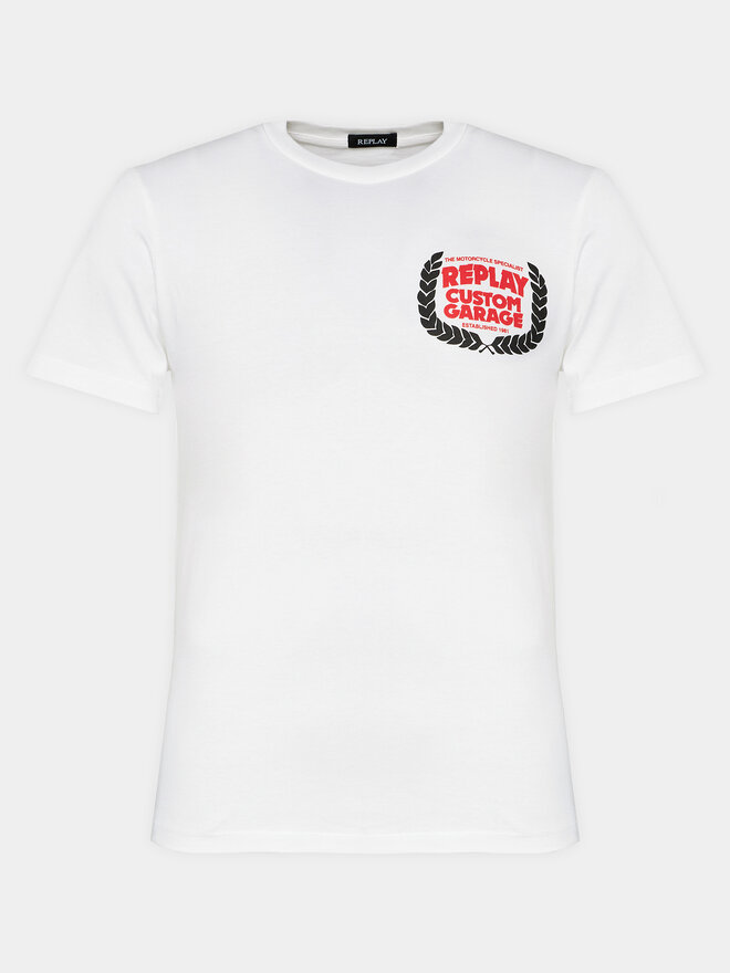 REPLAY Replay T-Shirt M6765.000.22662 Λευκό Regular Fit