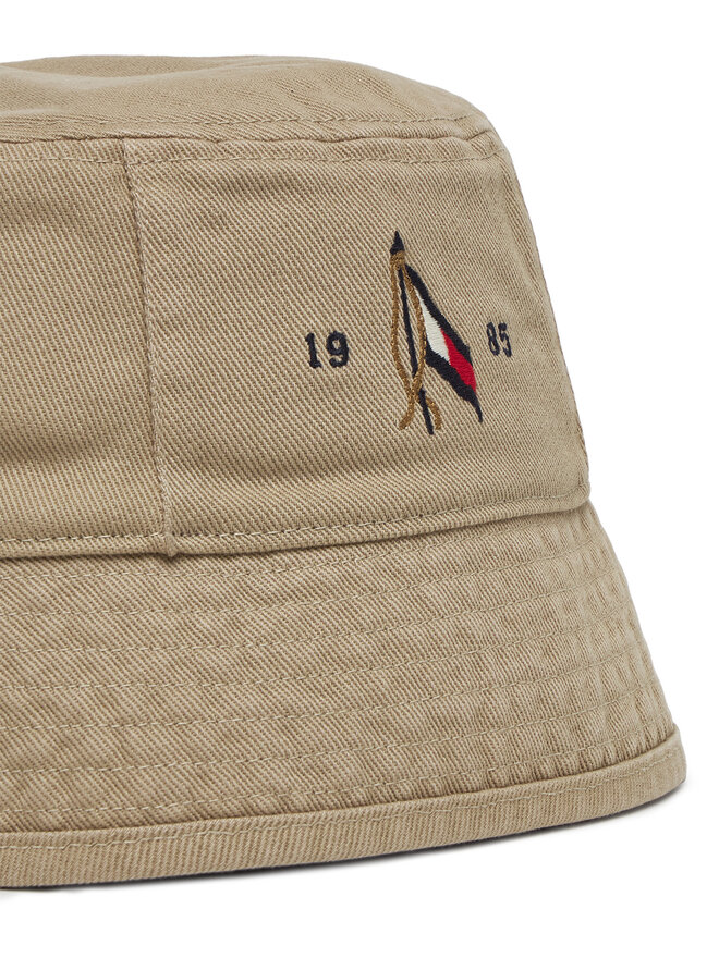 Tommy Hilfiger Klobouk Tommy Hilfiger Seasonal Flag Bucket AM0AM13384 Béžová