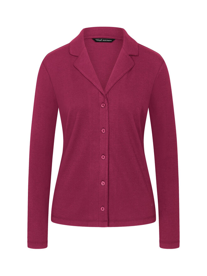 Triumph Triumph Pyjamahemd Mix&Match 10225047 Dunkelrot Regular Fit