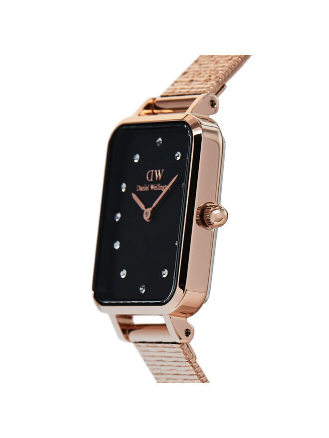 Daniel Wellington Zegarek Daniel Wellington Quadro Lumine Pressed Piano DW00100579 Złoty