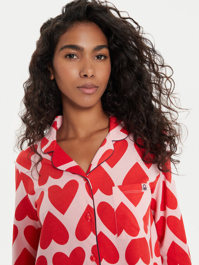 United Colors Of Benetton United Colors Of Benetton Сорочка-піжама 3MR73M05V Червоний Regular Fit