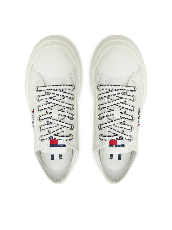 Tommy Jeans Sneakers aus Stoff Tommy Jeans Foxing EN0EN02714 Écru