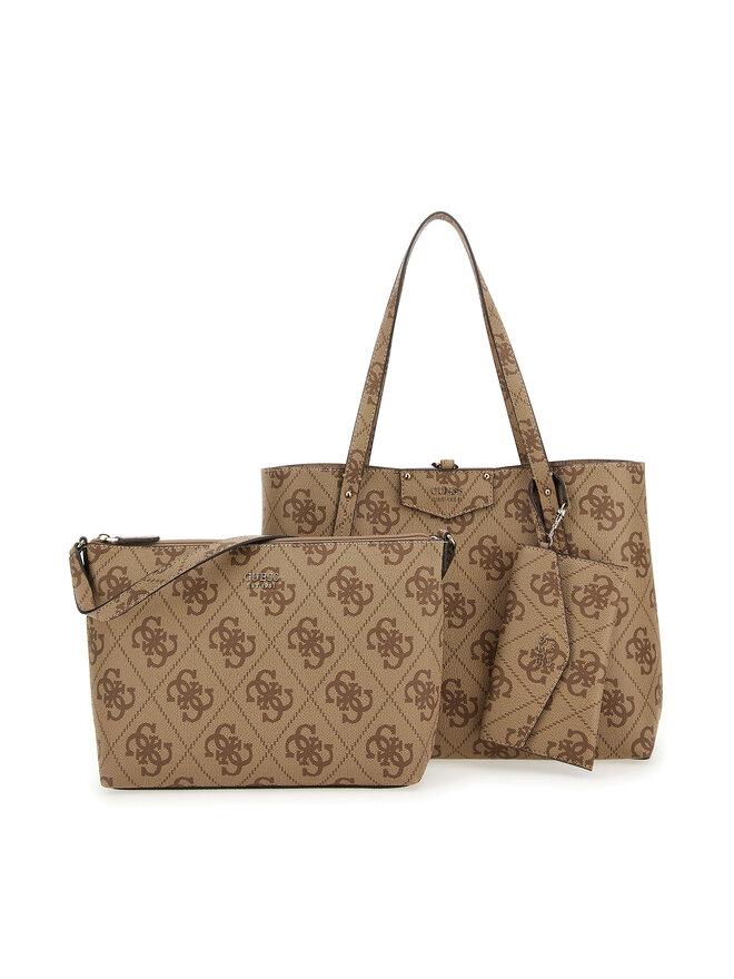 Handtasche Guess Eco Brenton (EBO) HWEBO8 39023 Beige | eschuhe.de