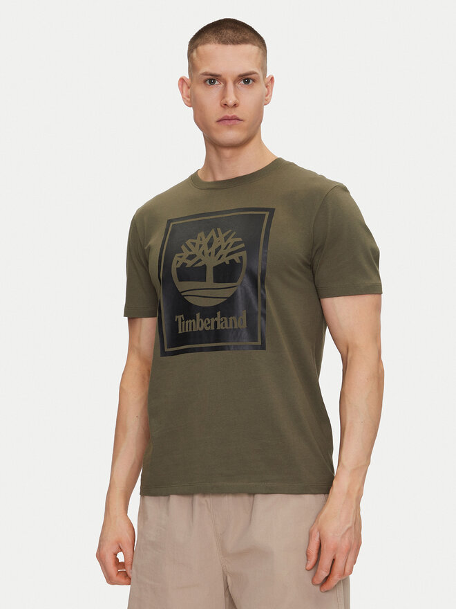 Timberland Timberland Футболка TB0A5WQQ Зелений Regular Fit