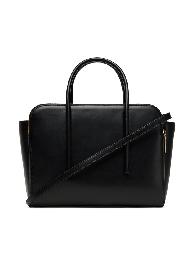 Calvin Klein Τσάντα Calvin Klein Carryall Mini Leather Tote Bag LV04F3034G Μαύρο