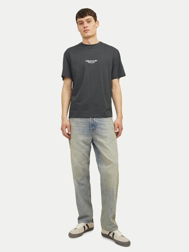 Jack&Jones Jack&Jones Marškinėliai Vesterbro 12240121 Pilka Relaxed Fit