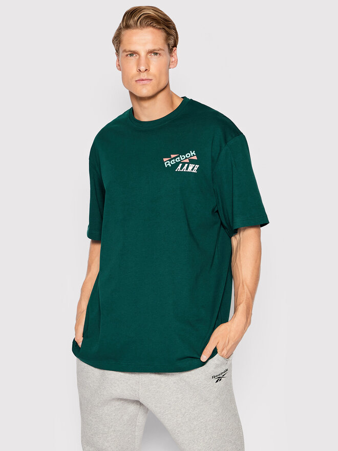 Reebok Reebok Marškinėliai Certified HH7390 Žalia Relaxed Fit