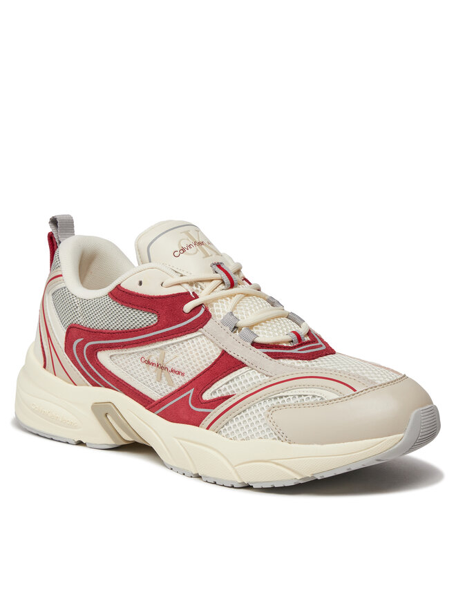 Calvin Klein Jeans Снікерcи Calvin Klein Jeans Retro Tennis Su-Mesh YM0YM00589 Бежевий