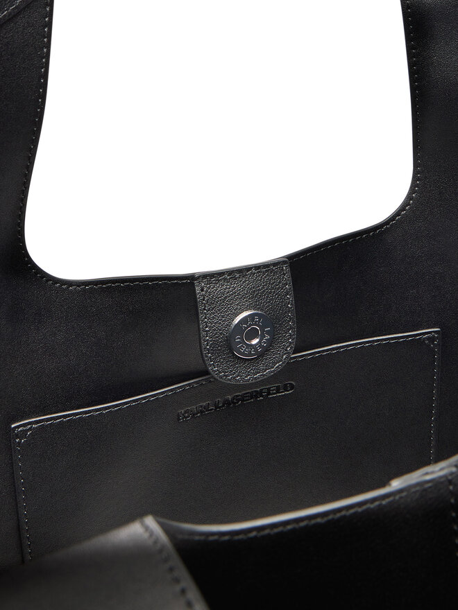 KARL LAGERFELD Ročna torba KARL LAGERFELD A3W30080 Črna