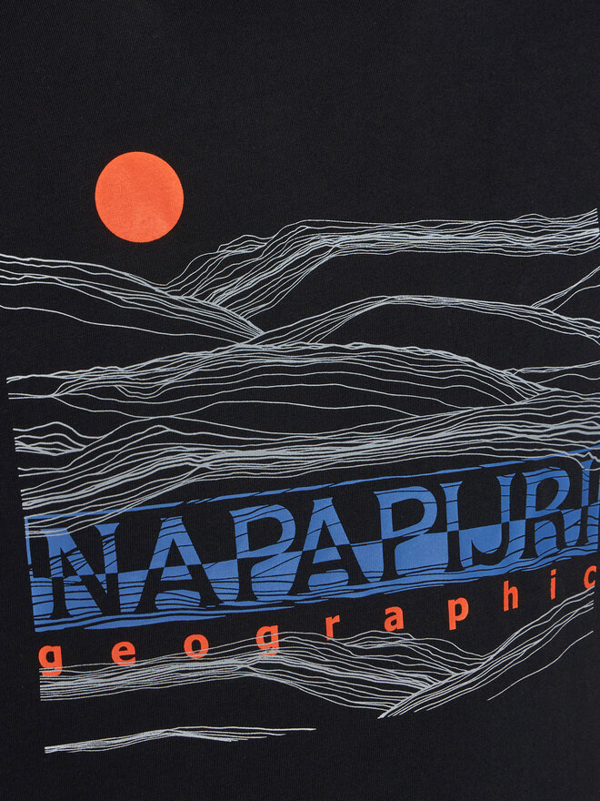Napapijri Napapijri T-shirt S-Buti NP0A4INM Crna Regular Fit