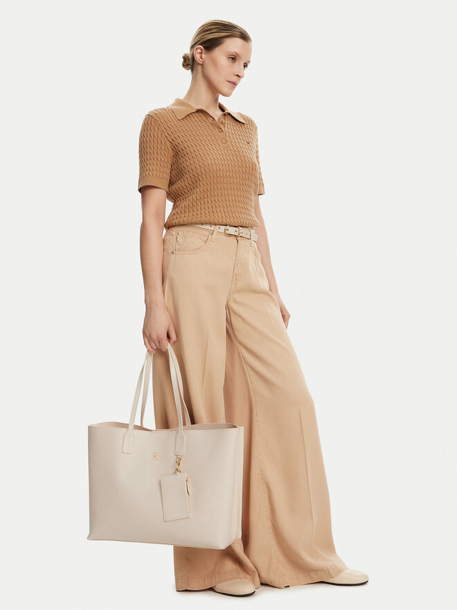 Tommy Hilfiger Сумка Tommy Hilfiger Th Distinct Tote Mono AW0AW17195 Бежевий