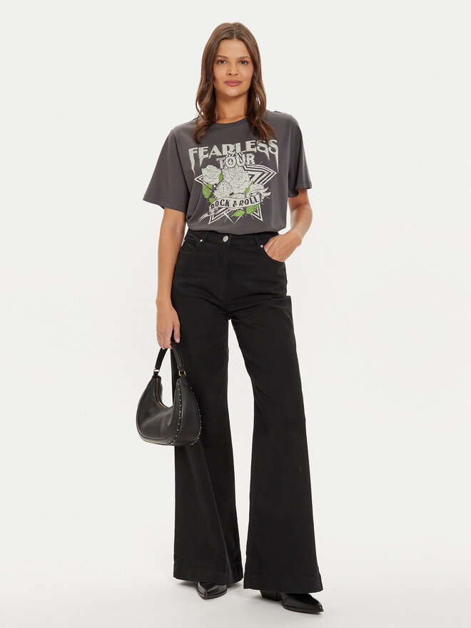 Vero Moda Vero Moda T-Shirt Boda Caty 10315697 Grau Boxy Fit