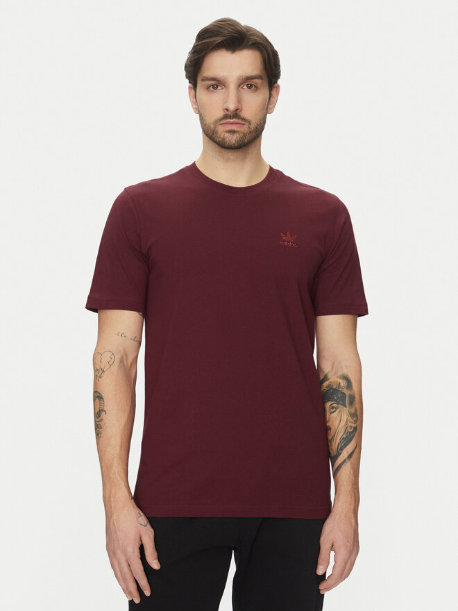 adidas adidas Camiseta Trefoil Essentials JC9992 Guinda/burdeos Regular Fit