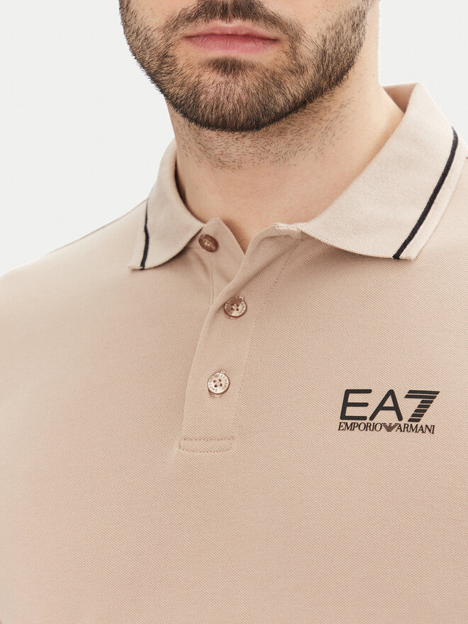 EA7 Emporio Armani EA7 Emporio Armani Pólóing 8NPF16 PJVUZ U6155 Bézs Slim Fit