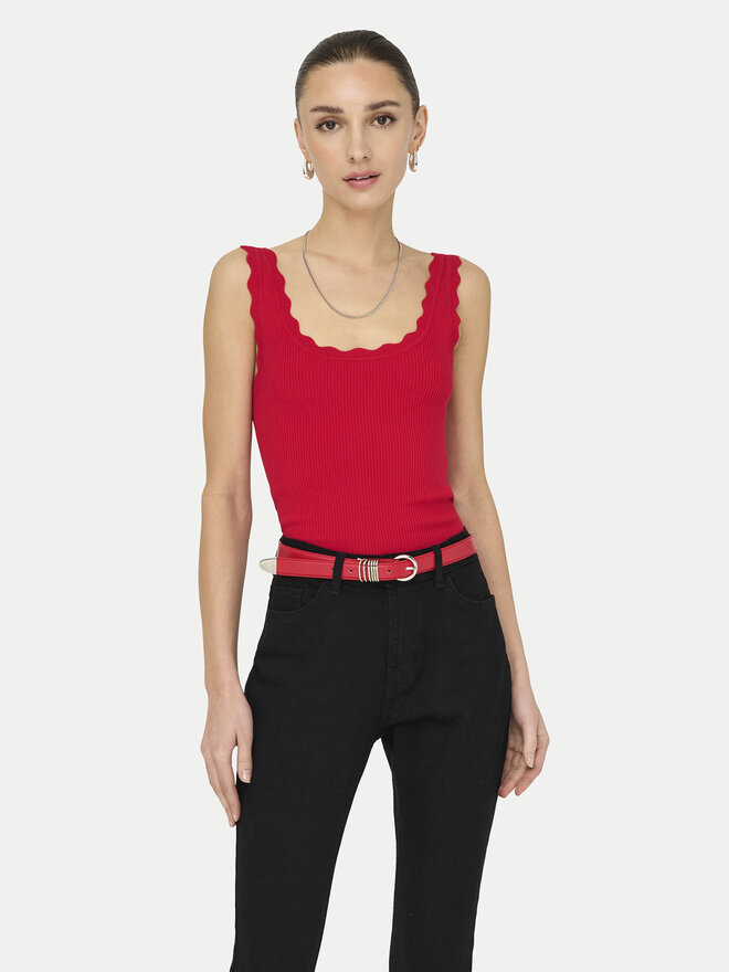 JDY JDY Felső Nanna 15290585 Piros Slim Fit