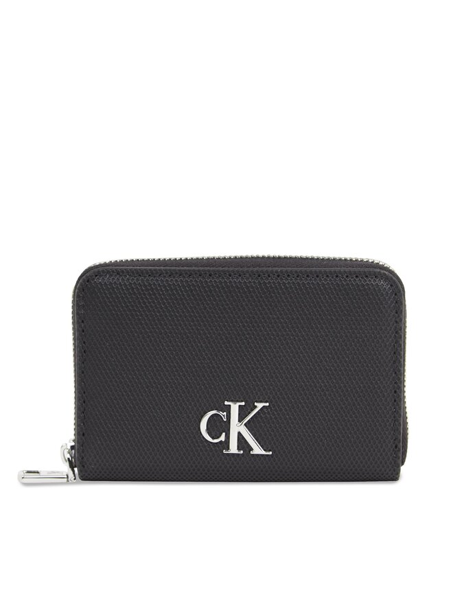 Calvin Klein Jeans Pequeña cartera de mujer Calvin Klein Jeans Minimal Monogram M Zip Around T K60K611970 Negro