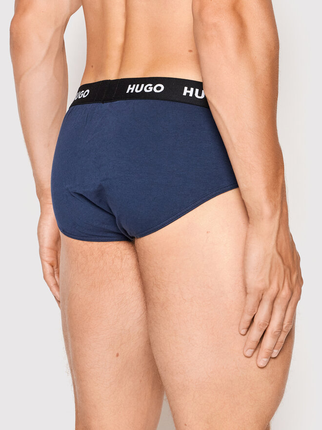 HUGO Hugo Набір з 3 пар сліпів Hipbrief 50469763 Cиній