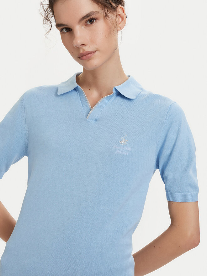 Beverly Hills Polo Club Beverly Hills Polo Club Poloshirt P-SS26W-M550273 Hellblau Regular Fit